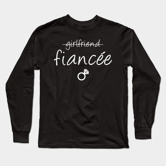 Girlfriend Fiancee Fiance Engagement Party Long Sleeve T-Shirt by Weirdcore